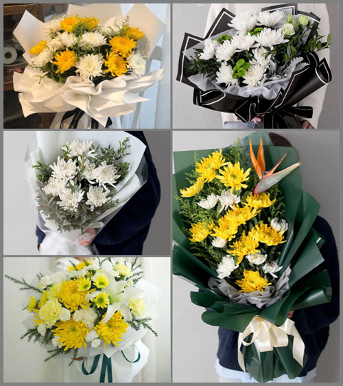 广东江门市台山市斗山镇横江村白事花束代送